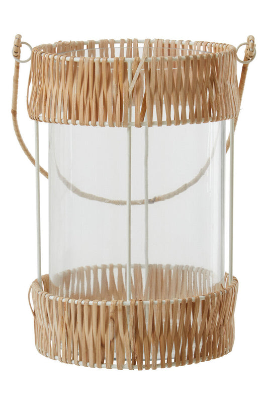 Natural and White Large Lantern | Kuta