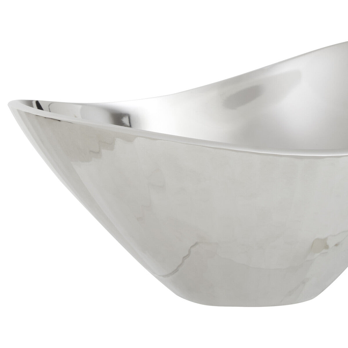 Amreli Silver Aluminium Bowl with Rimless Design