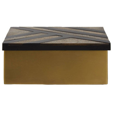 Large Black and Gold Storage Box | Aris