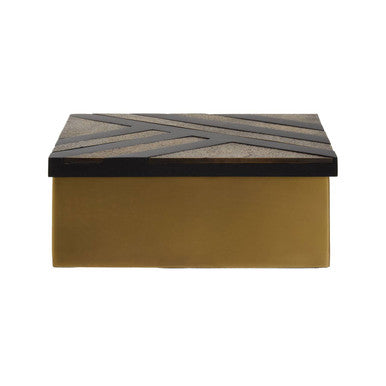 Small Black and Gold Storage Box | Aris