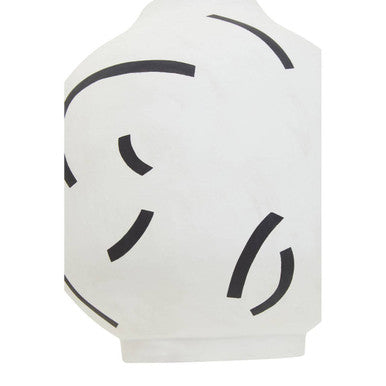 Tundra Black And White Vase