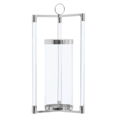 Large Silver Finish Lantern | Franklin