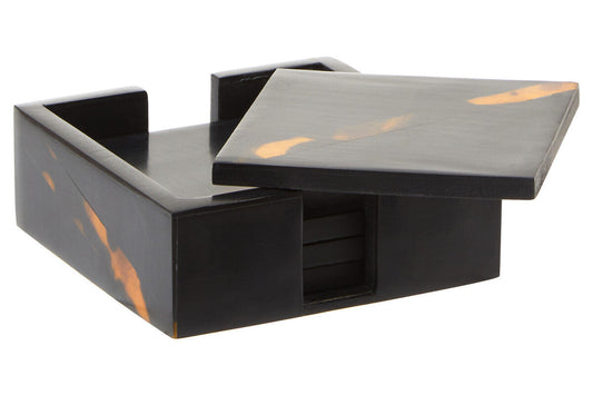 Roma Set Of Four Tortoise Shell Coasters