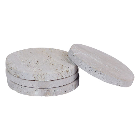Tibor Travertine Set of 4 Coasters