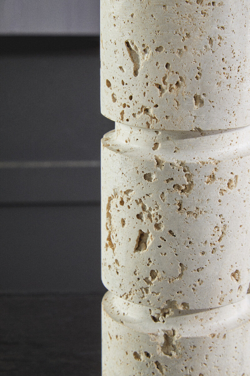 Tibor Travertine Large Candle Holder