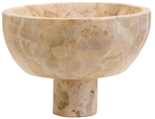 Chocolate Marble Pedestal Bowl | Santino