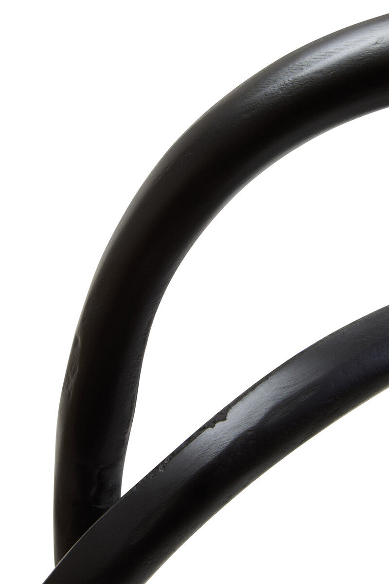 Prato Matt Black Nickel Finish Twist Sculpture