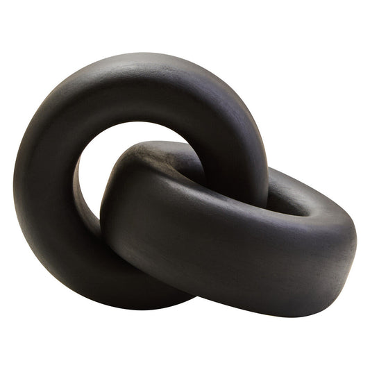 Black Wood Large Knot Decor | Cato