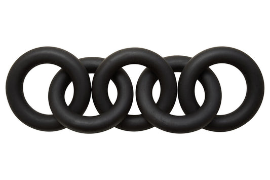 Cato Black Wooden 5 Link Chain Decor