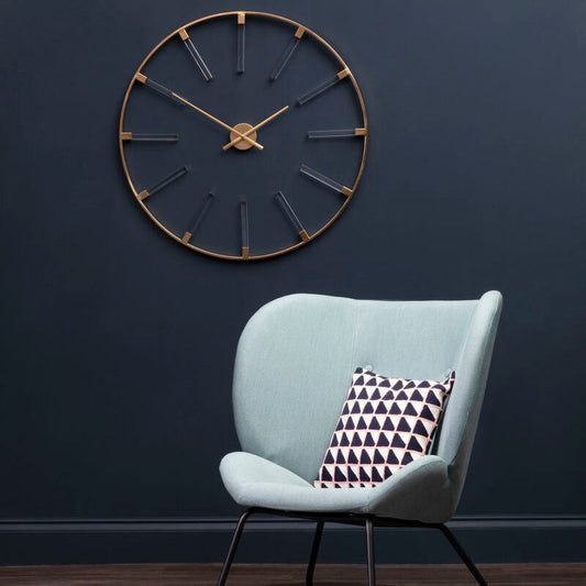 Beauly Gold Finish Round Wall Clock