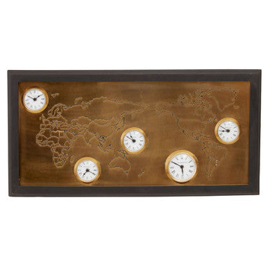 World Map Wall Clock | Hampstead