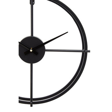 Kent Small Black Finish Wall Clock