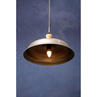 Small Pendant Light with Zinc Finish | Oslo