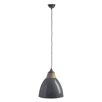 Large Grey Bell Shaped Pendant Light | Oslo