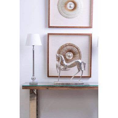 Ursula Table Lamp With Off White Silk Shade