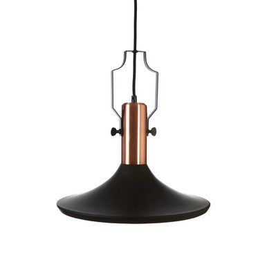 Large Pendant Light in Black and Copper | Argo