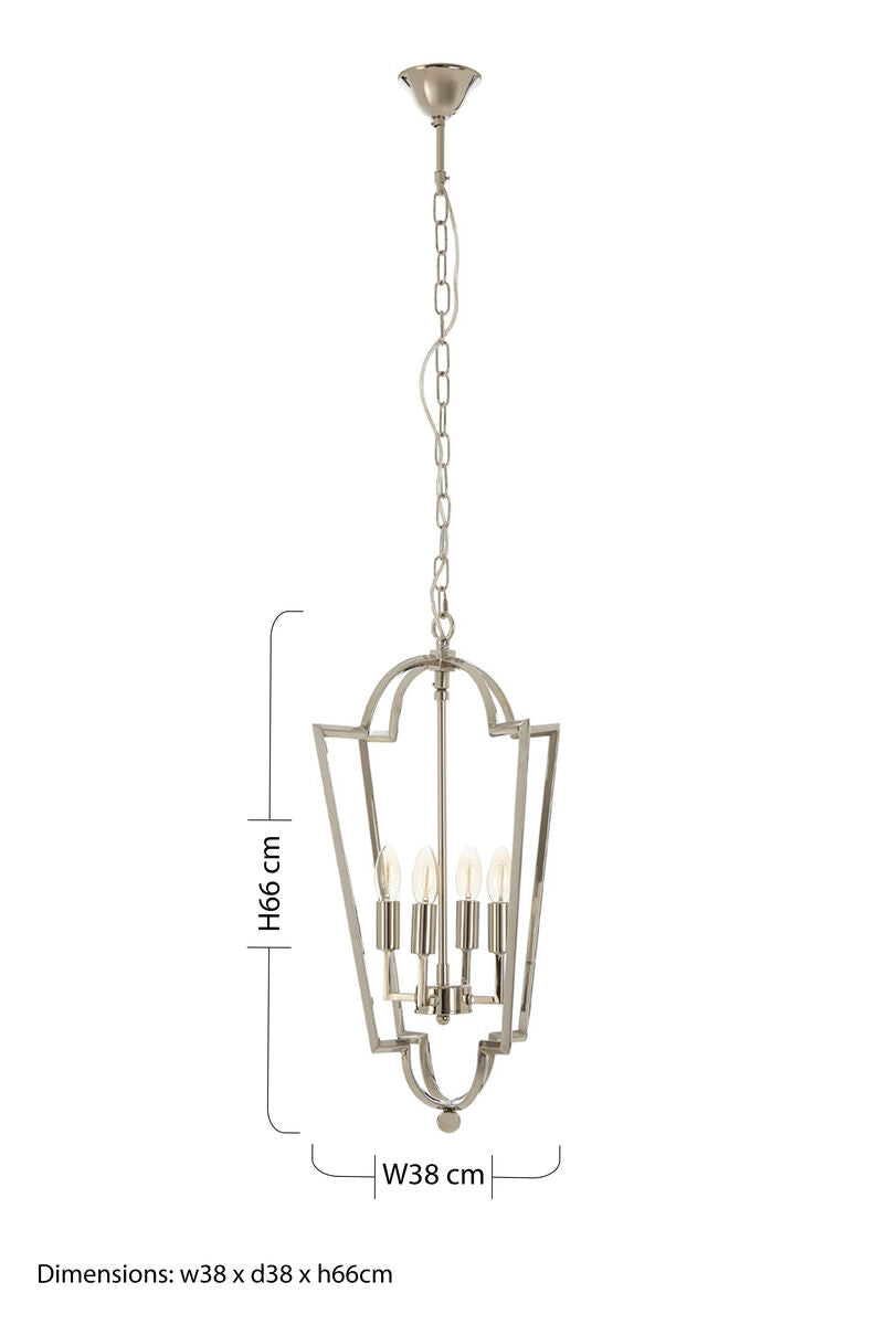 Nickel Plated Tapered Chandelier | Venice