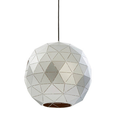 Small Silver Finish Pendant Light | Mateo