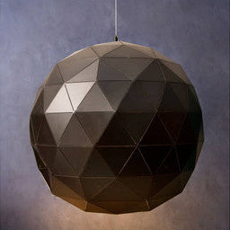 Mateo Large Black and Copper Pendant Light