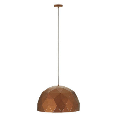 Large Coffee Dome Pendant Light | Mateo