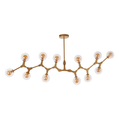 Abira 12 Arm Gold Finish Pendant Light