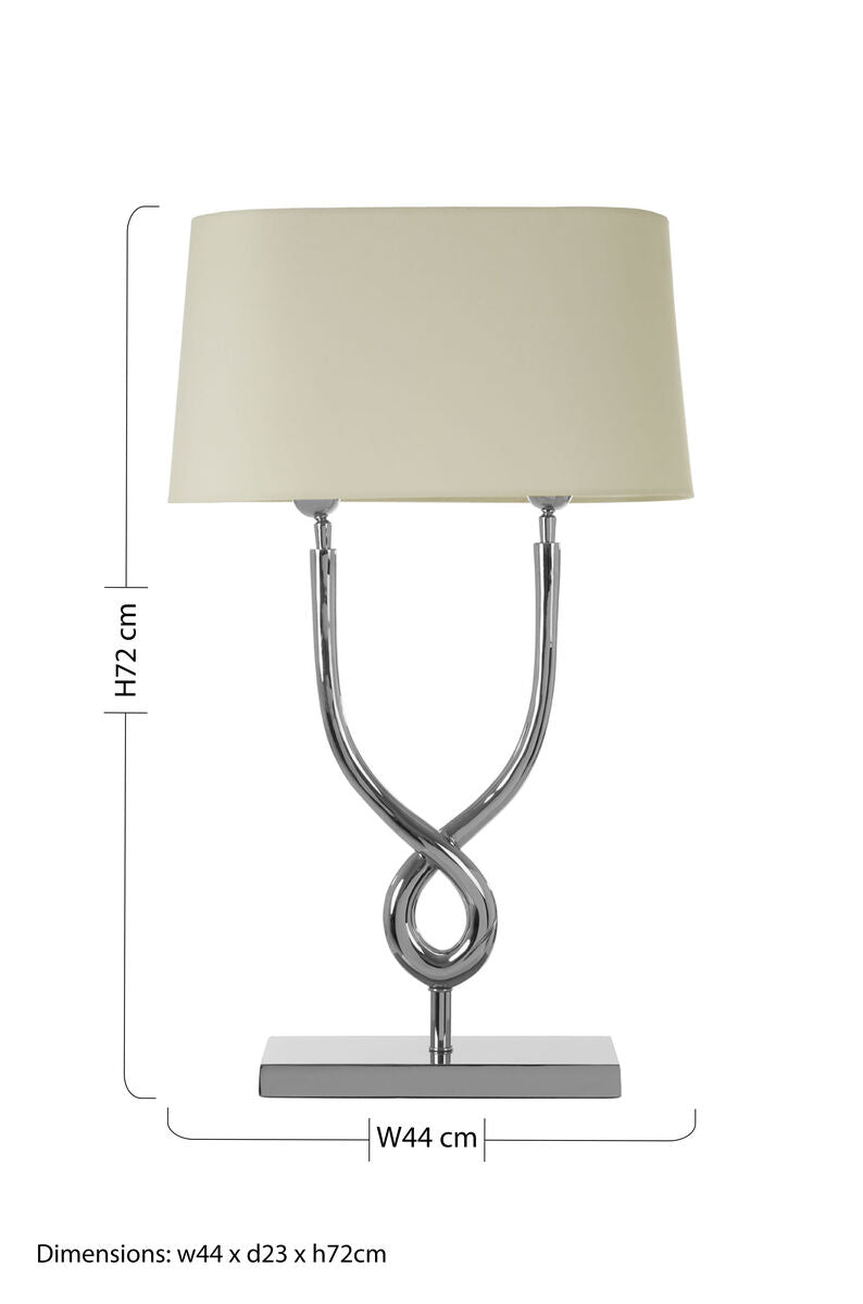 Table Lamp with Cross Base | Skye