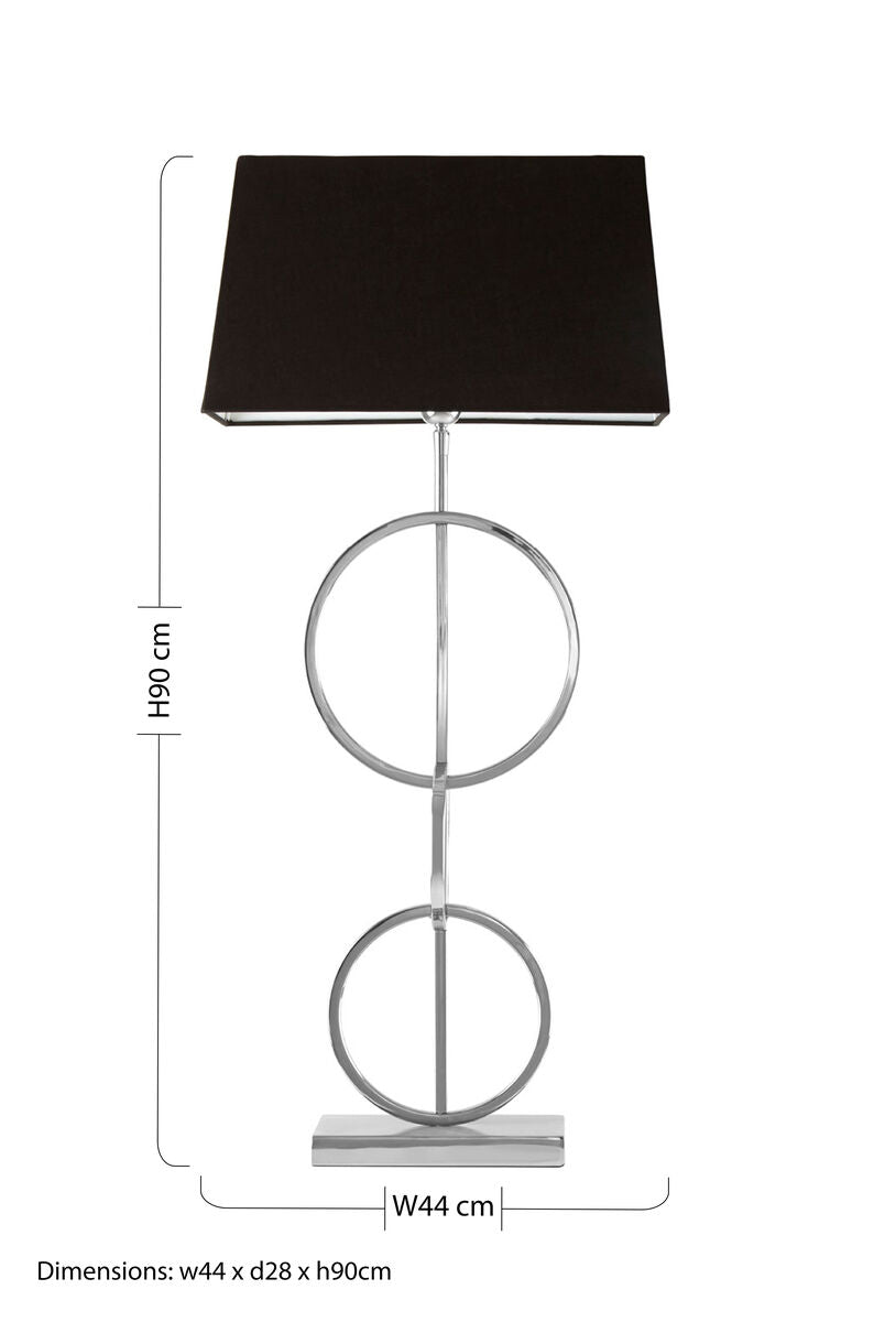 Table Lamp with Dual Ring Base | Skye
