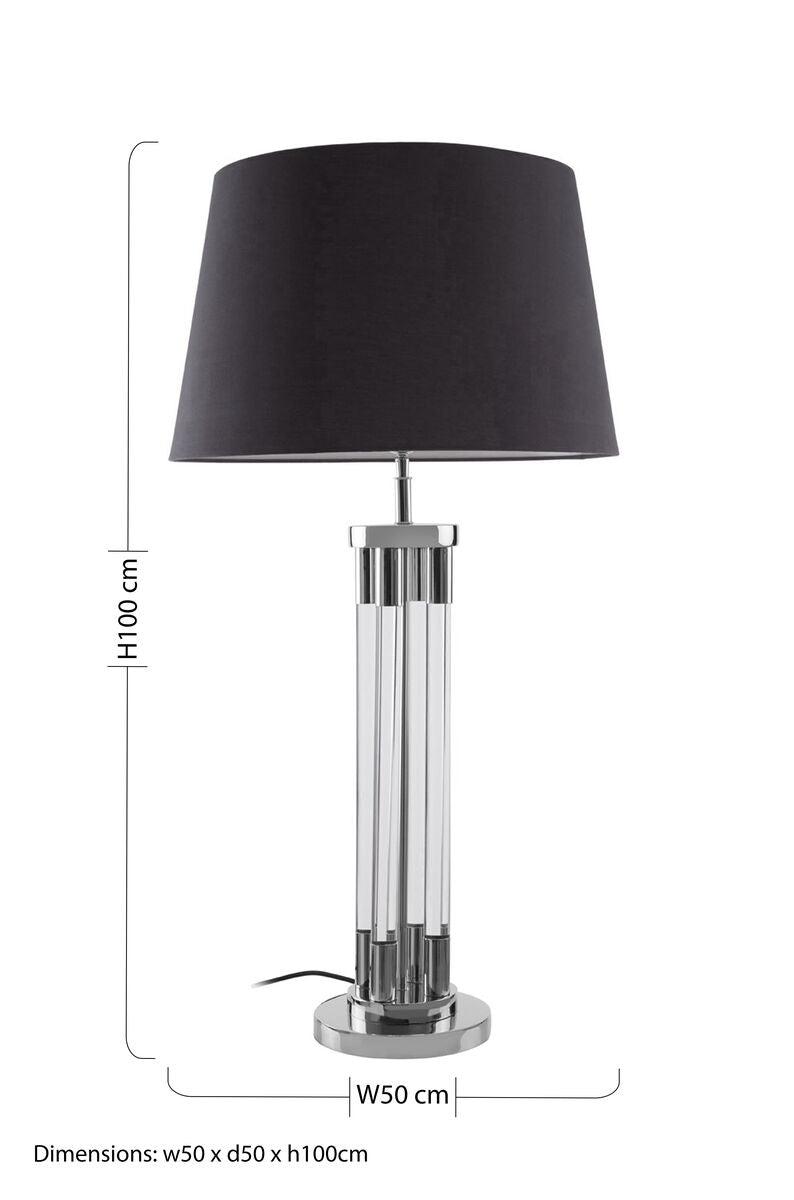 Table Lamp with Tubular Acrylic Base | Skye
