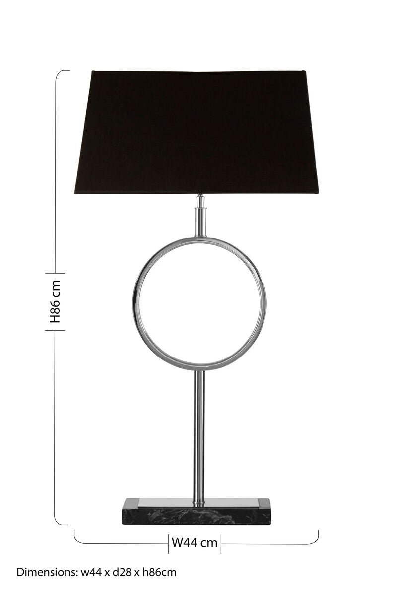 Skye Table Lamp with Stone Base