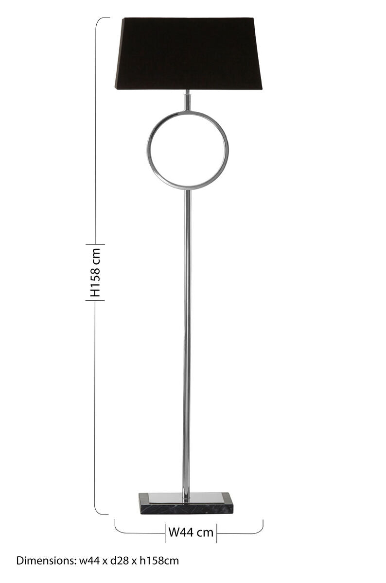 Skye Floor Lamp with Stone Base