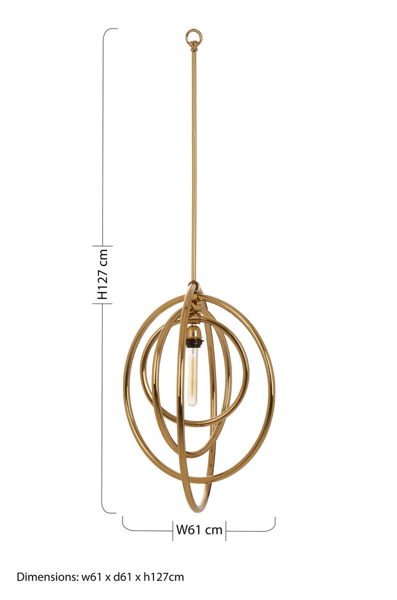 Gold Finish Pendant Light | Skye