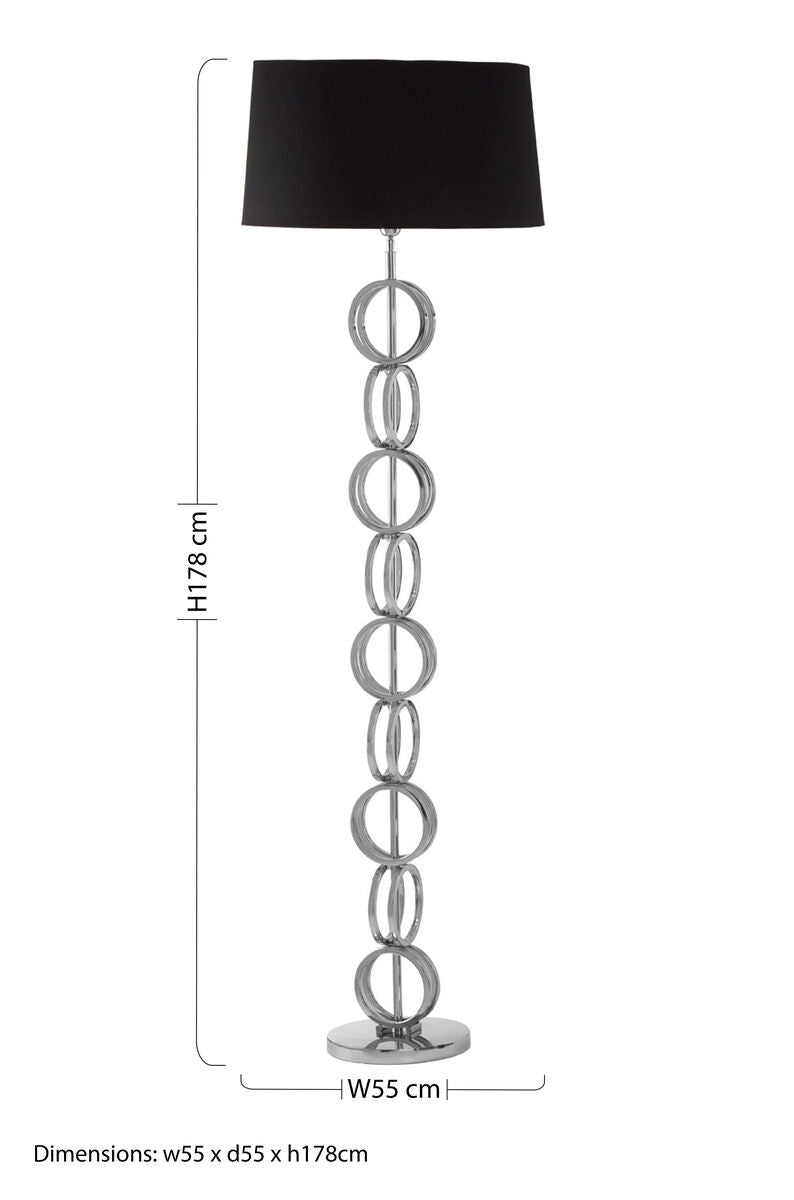 Floor Lamp with Multi Ring Base | Skye