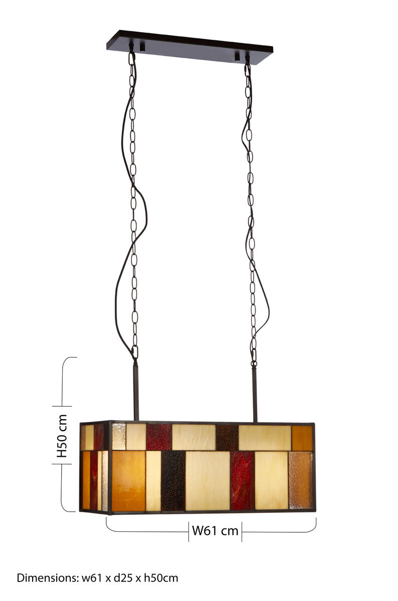 Deco Rectangle Ceiling Light | Waldorf
