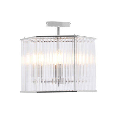 Lerici 4 Light Hexagonal Chrome Pendant