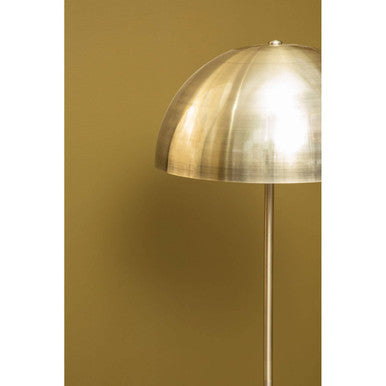 Murdoch Floor Lamp in Brushed Brass and Marble Base