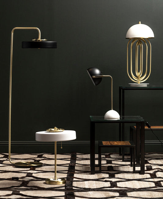 Murdoch Brass Finish Table Lamp with Marble Base