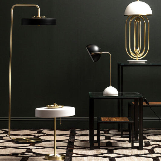 Murdoch Brass Finish Table Lamp with Marble Base