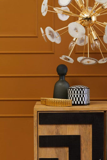 Gold and Agate 12 Light Ceiling Light | Glamour