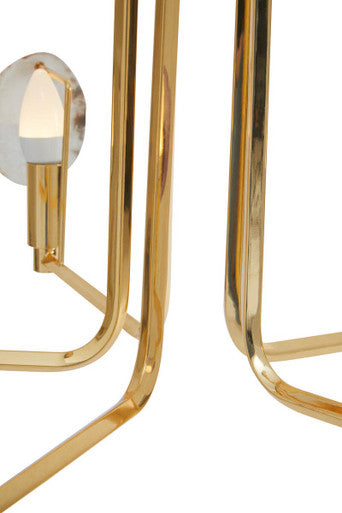 Gold and Agate 10 Light Ceiling Light | Glamour