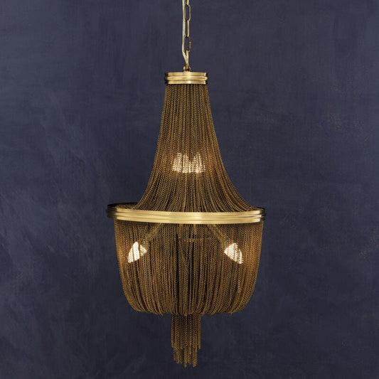 Antique Brass Design Chandelier | Chain