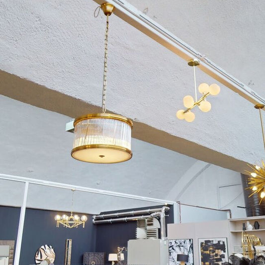 5 Bulb Small Bronze Pendant Light | Kensington Townhouse