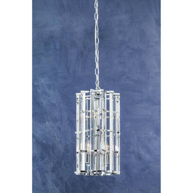 Chrome Finish Small Vertical Pendant Light | Karli
