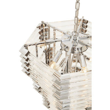 3 Tier Glass Statement Pendant Light | Karli