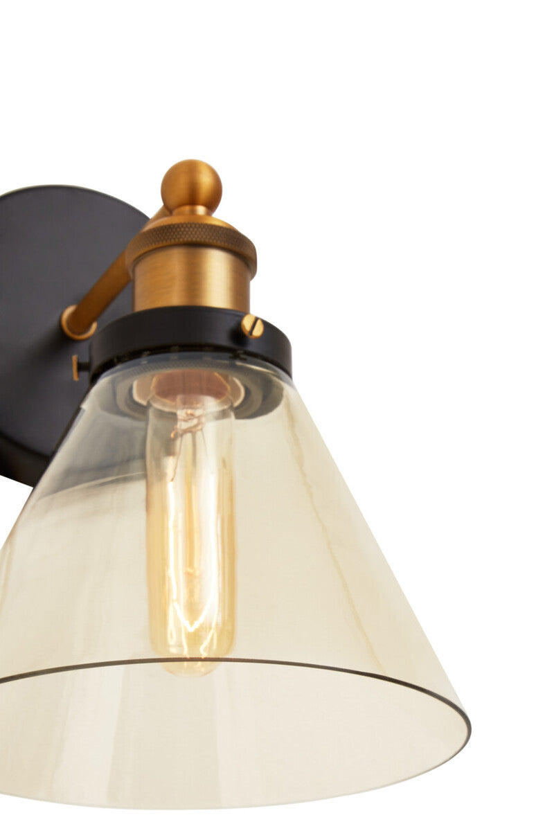 Trieste Matte Black Wall Light