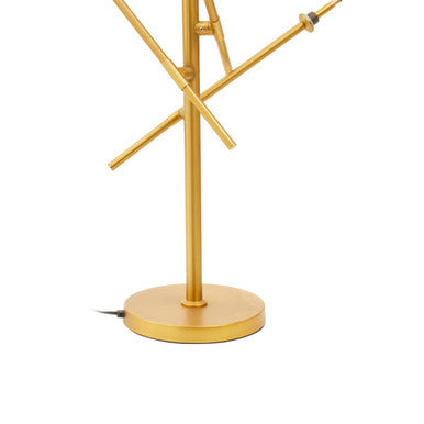 Brass Finish 3 Bulb Table Lamp | Abira