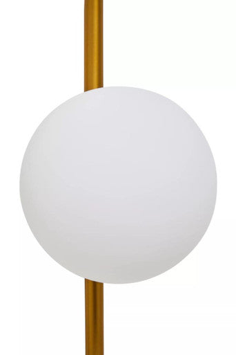 Abira Four Bulb White Glass Wall Light