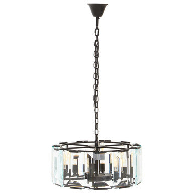 Black Medium 6 Light Chandelier | Babylon