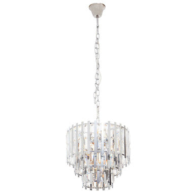 Eight Bulb Chrome Chandelier | Babylon