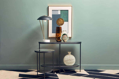 Newton Black Metal Shade Table Lamp