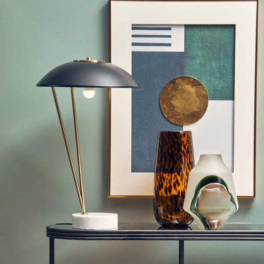 Newton Black Metal Shade Table Lamp